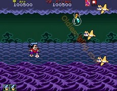 une photo d'Ã©cran de Pistol Daimyo No Bouken sur Arcade